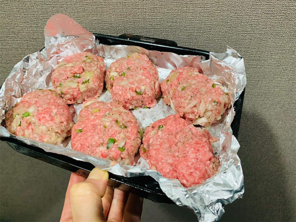 魚焼きグリルでハンバーグ 学びある毎日を生きよう