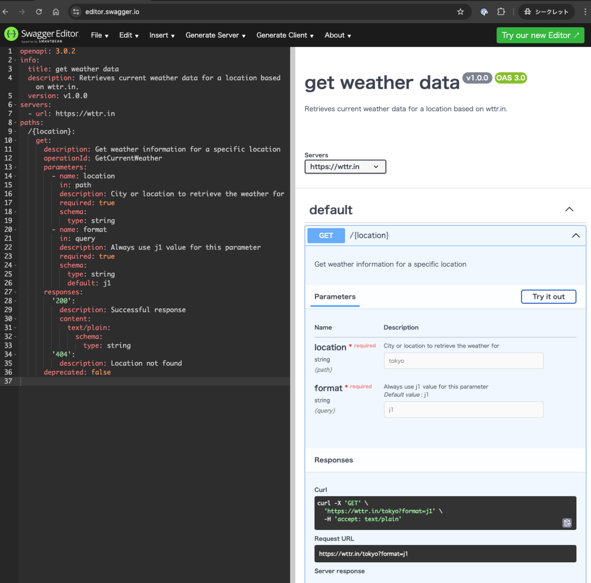 Azure AI Agent - エージェント動作変更 ~ アクションの「OpenAPI 3.0指定ツール」 - Azure AI Agent学習記録