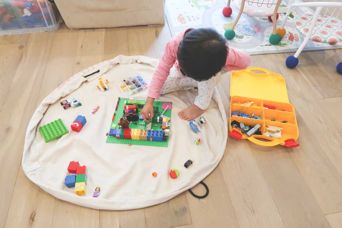 お洒落な収納マット Play Go を使ったレゴのお片付け きろくがすき