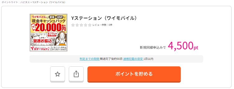 ワイモバイルはポイントサイト「ハピタス」経由のSIM変更がおすすめ！