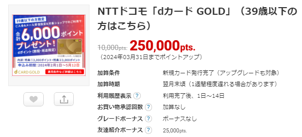 ｄカードの発行で最大25,000円相当貰える！ｄカードの発行はポイントサイト経由がおすすめ！