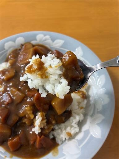 濃厚なソース。「ボンカレーネオ 濃厚デミスパイシー辛口」