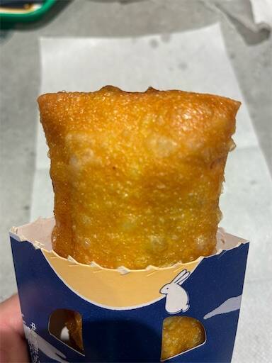 「あんバターとおもちの月見パイ」香ばしそうないい色