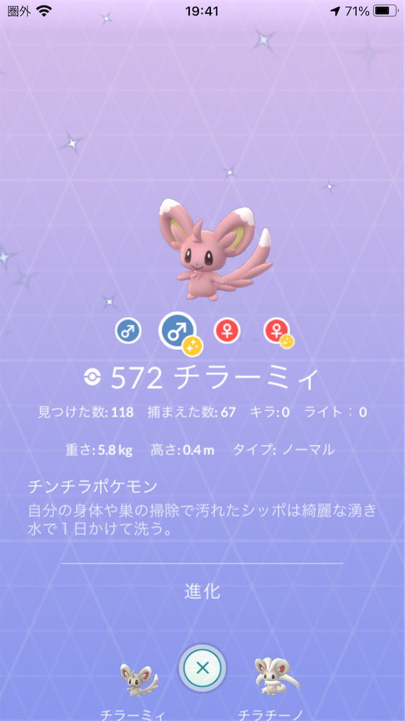 色違いチラーミィ ミミロルを進化させました 毎日ポケモンgo 色違いチラーミィ ミミロルを進化させました 毎日ポケモンgo