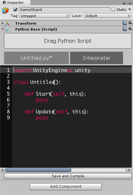 【Unity】Python を Unity エディタで編集できる「Unity3D-Python-Editor」紹介 - コガネブログ