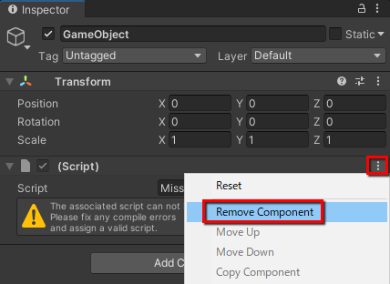 【Unity】You are trying to replace or create a Prefab from the instance ...