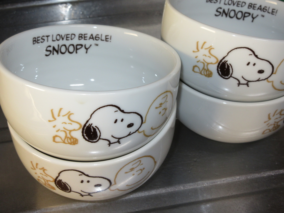 スヌーピーの食器２ ボケたらあかん 70の手習い