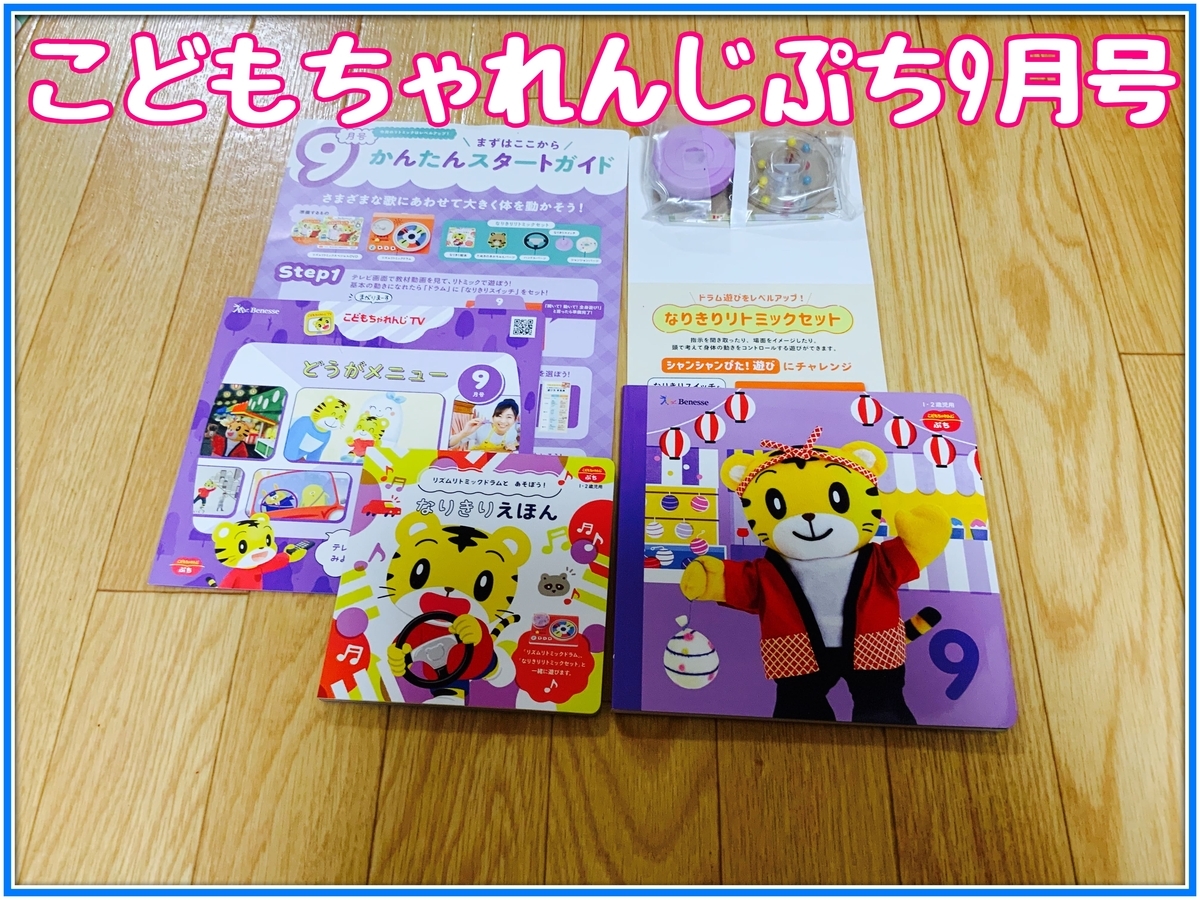 【期間限定値下】リトミックカリキュラム 12ヵ月 知育玩具】こどもちゃれんじぷち9月号、1歳児のリズム感を刺激
