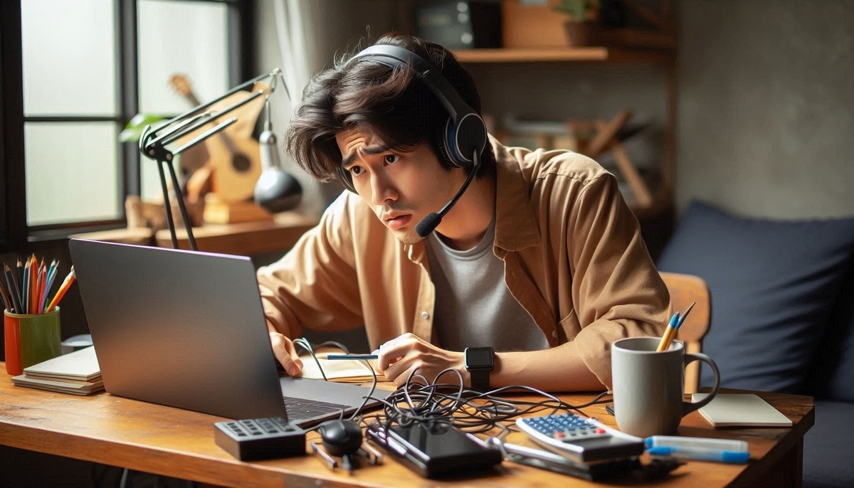 ヘッドセットのマイクが使えない