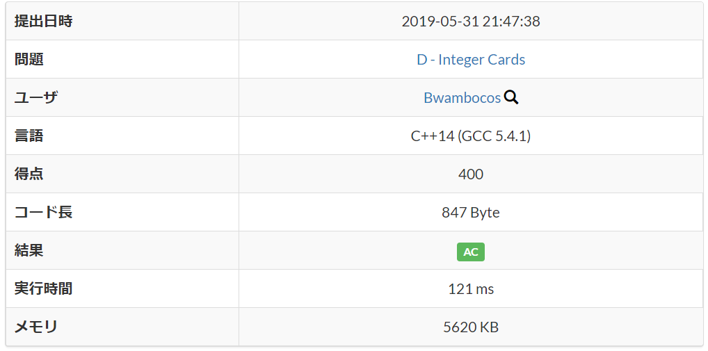 AtCoder Beginner Contest 127：D - Integer Cards - きろく