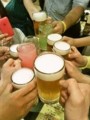 [20100625上野演奏会オフ][集合写真][いただきます][ビール部]