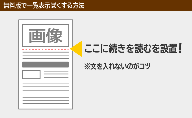 無料版で一覧表示ぽくする方法