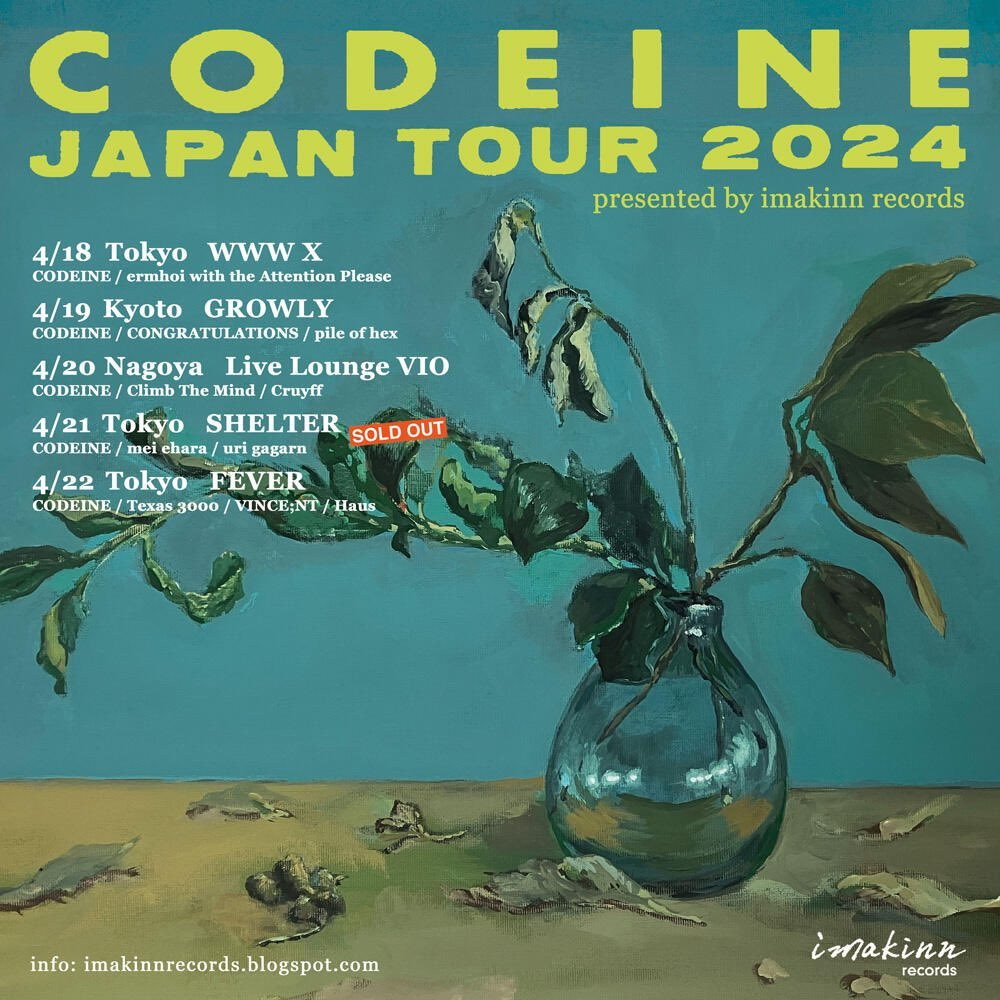 CODEIN JAPAN TOUR 2024 - 朱莉TeenageRiot