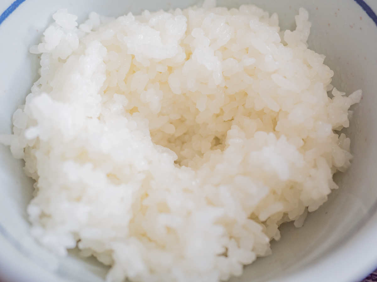 「食堂かめっち。」の「黄福定食」のごはん