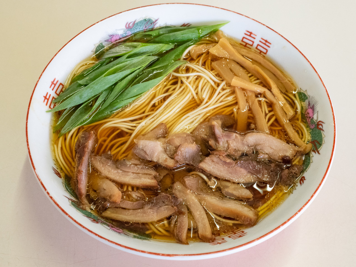 坂本の笠岡ラーメン並