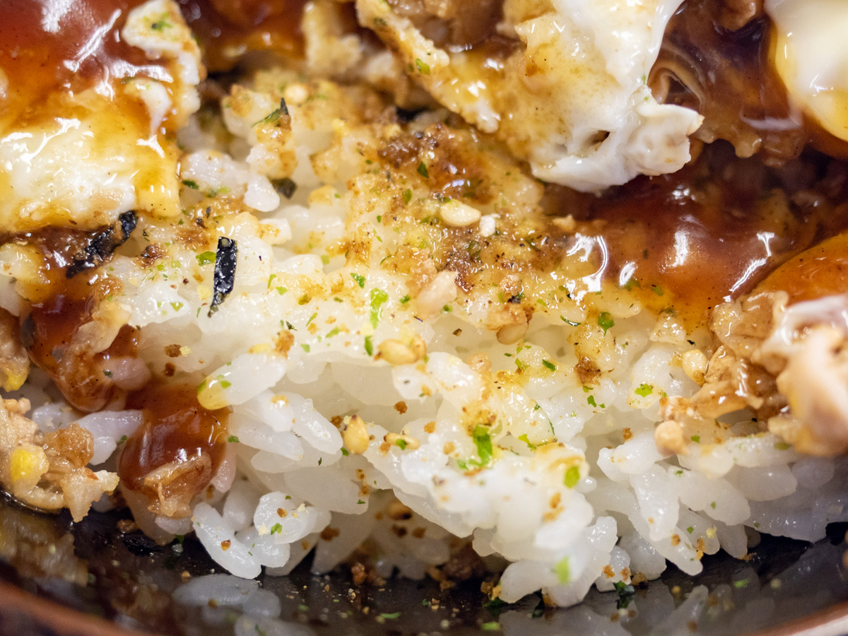 肉玉ライスのごはん