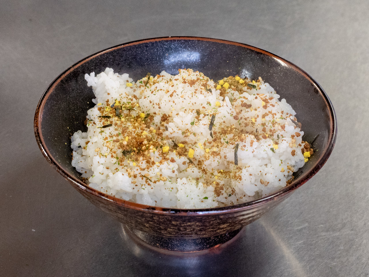 肉玉ライスの調理(ごはんを準備)