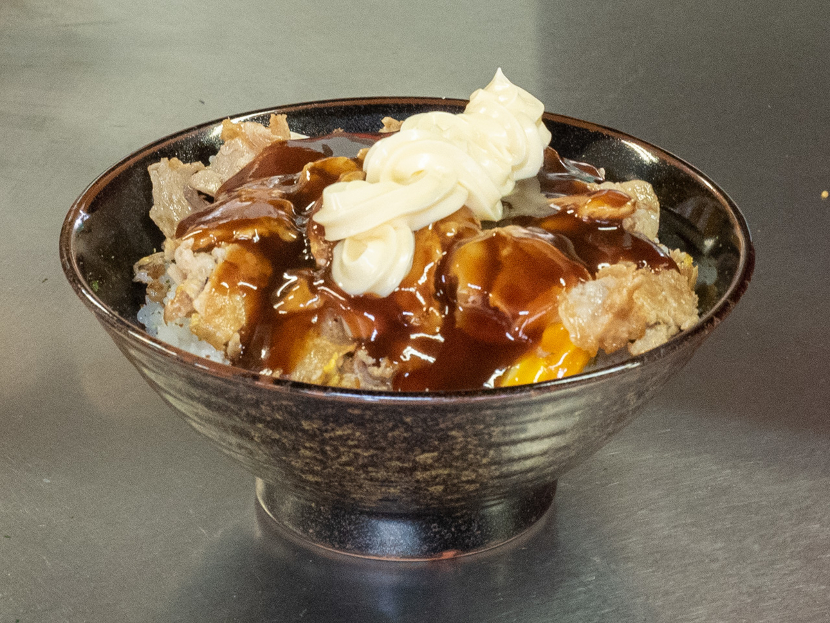 肉玉ライスの調理(完成)