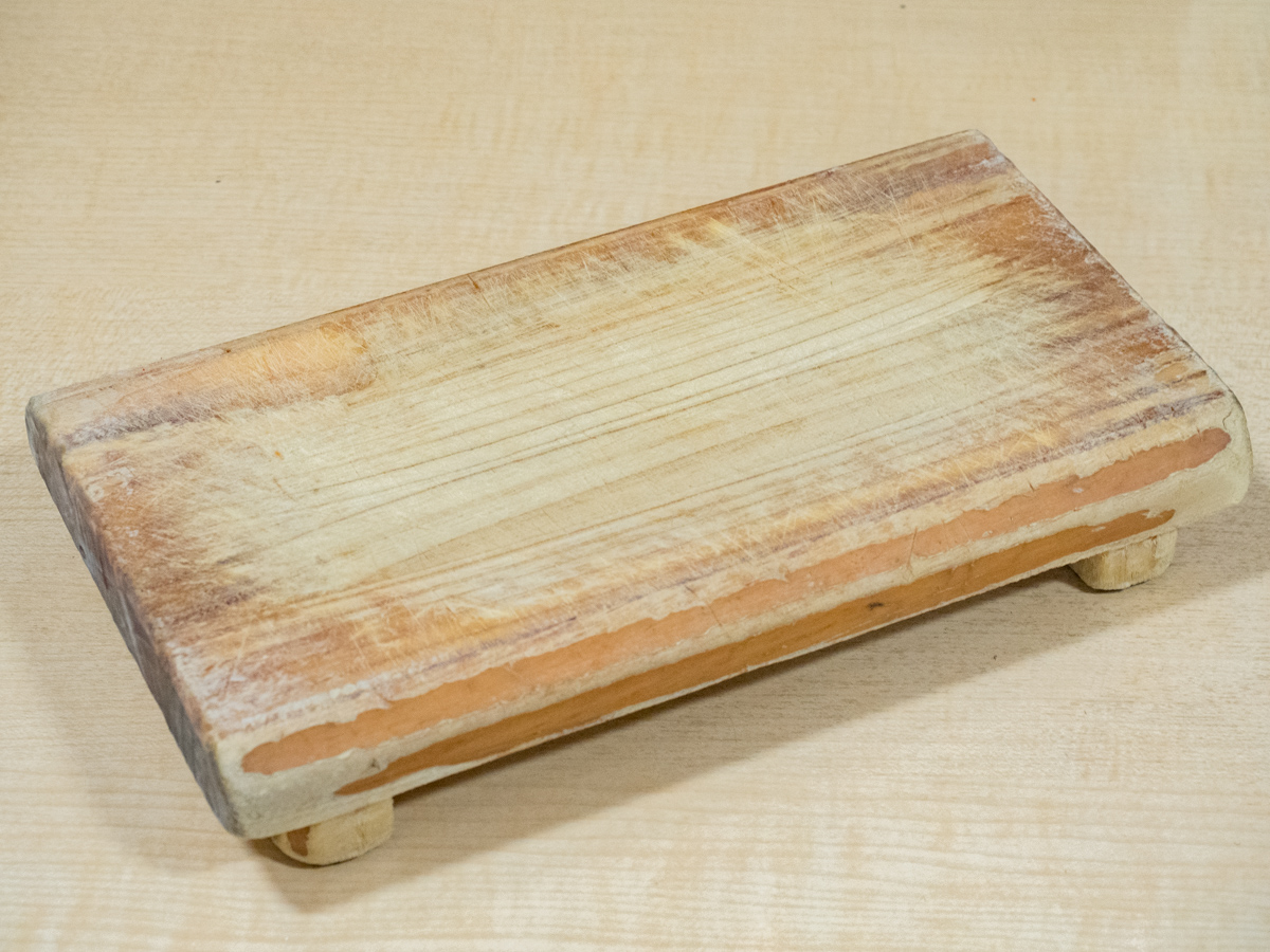 あきちゃんのホルモン天ぷら用のまな板