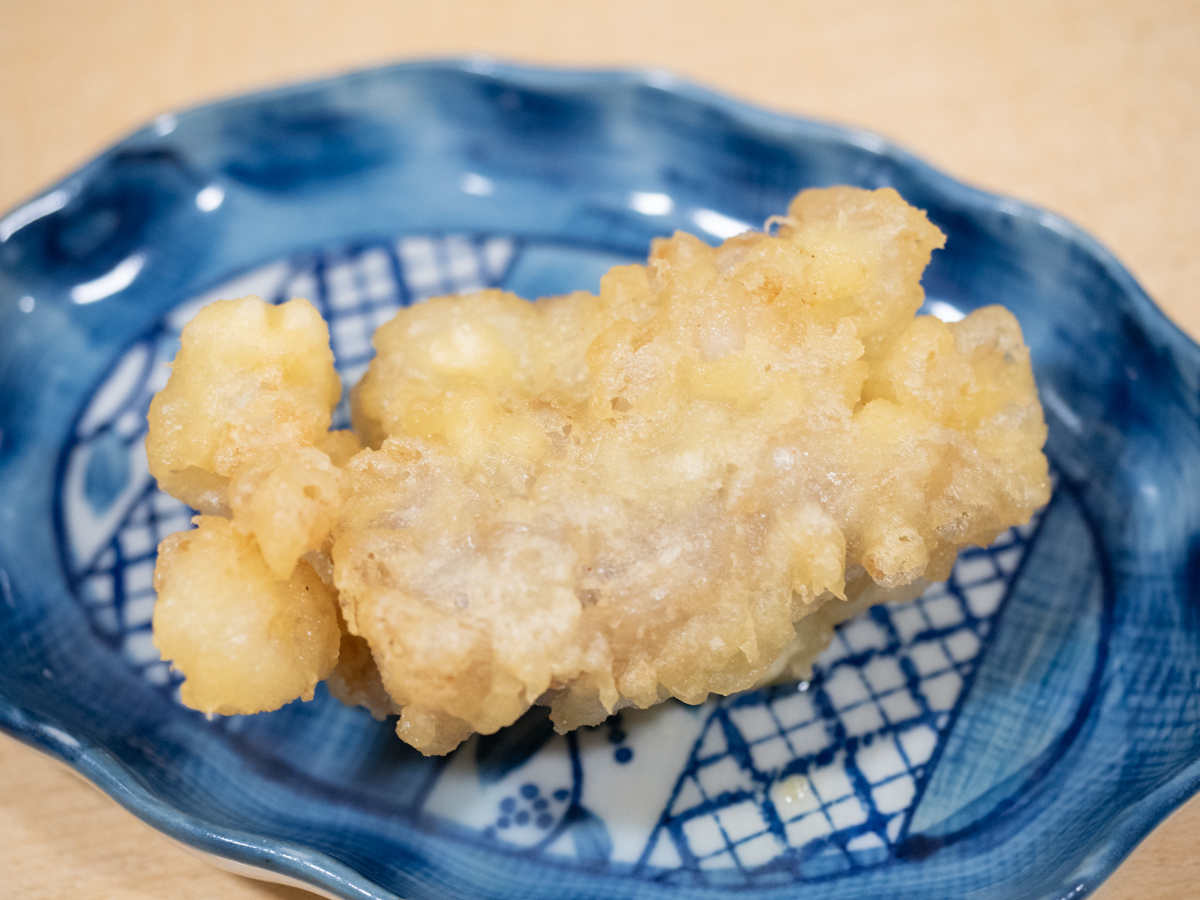 あきちゃんのホルモン天ぷら(ガリ)