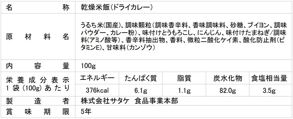 サタケ マジックライス ドライカレー