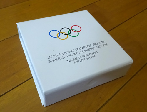 2016年 リオオリンピック 東京新聞 中日新聞 ピンバッジ イタリア製 リオデジャネイロオリンピック参加者バッジ（2016年