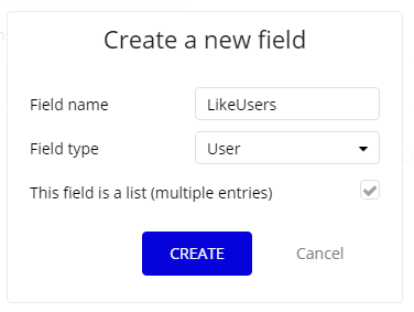 create a new field