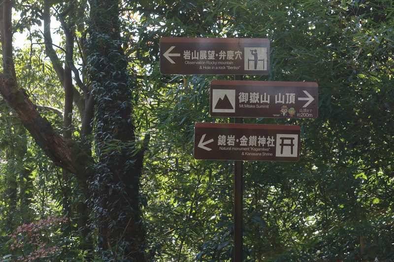 階段を登りきると分岐へ