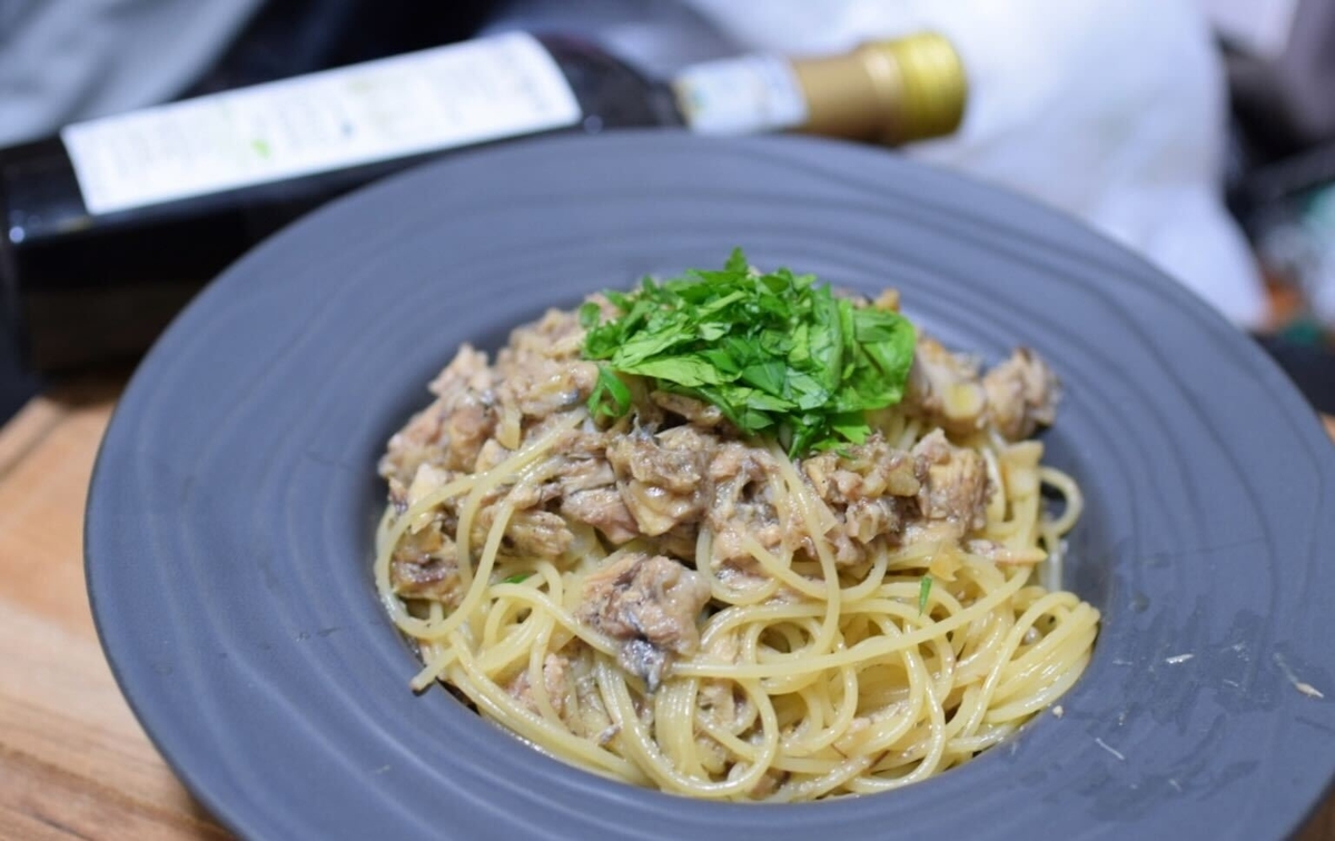 ペペロンチーノ,鯖ロンチーノ