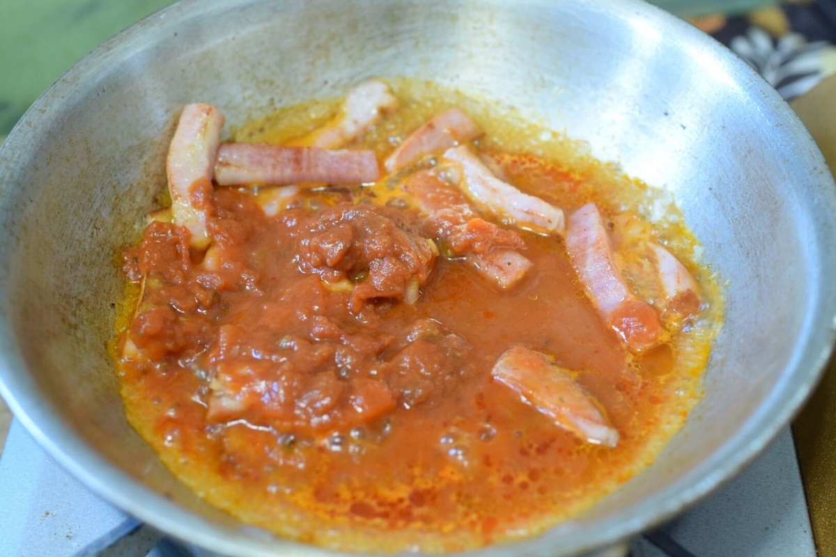 トマトの納豆パスタ（ショートパスタ）のレシピ