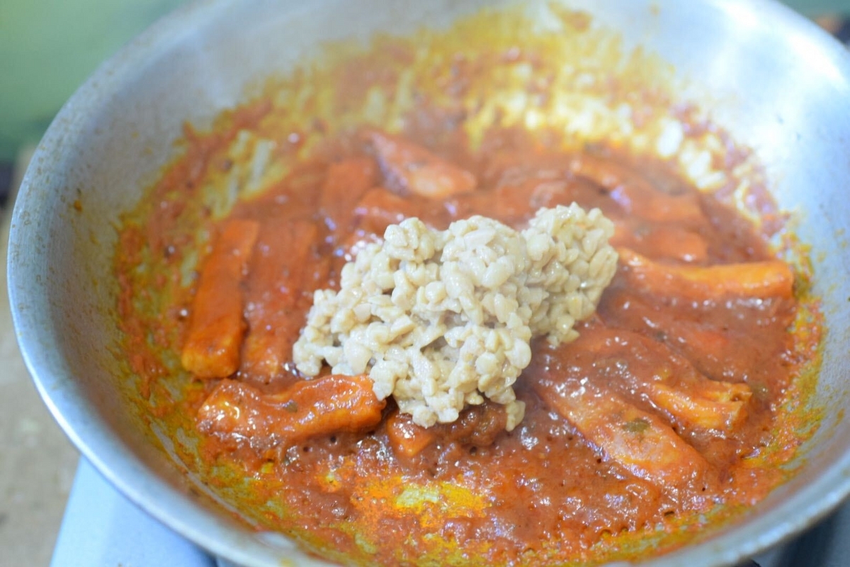 トマトの納豆パスタ（ショートパスタ）のレシピ