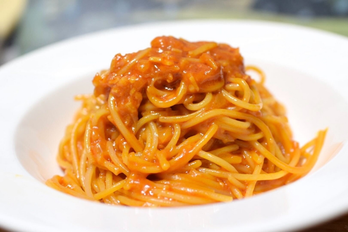 スパゲッティ・アラビアータ（ワンパン）