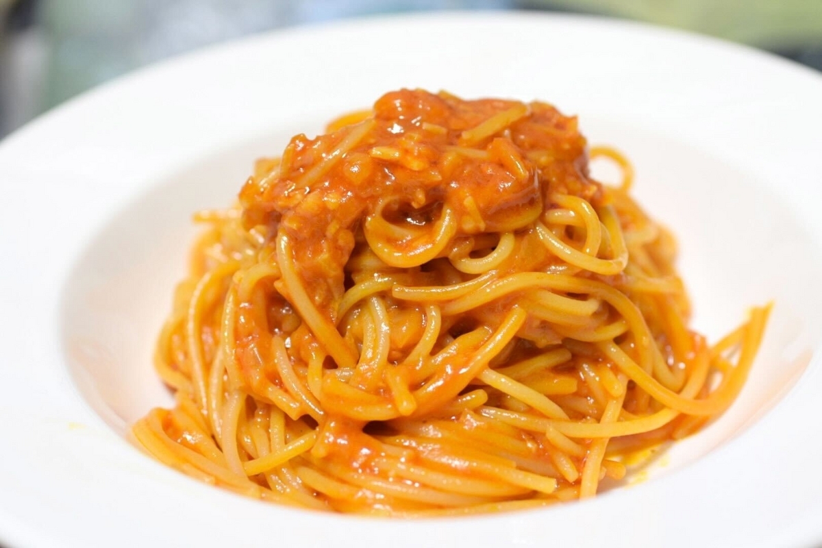 スパゲッティ・アラビアータ（ワンパン）