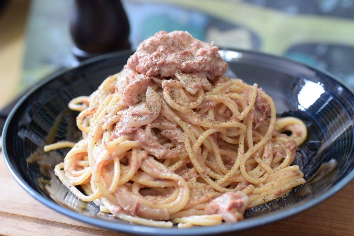 コンビーフのパスタ