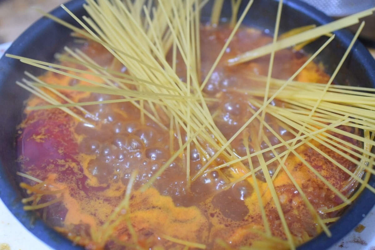 カプリチョーザのトマトとにんにくのスパゲティ