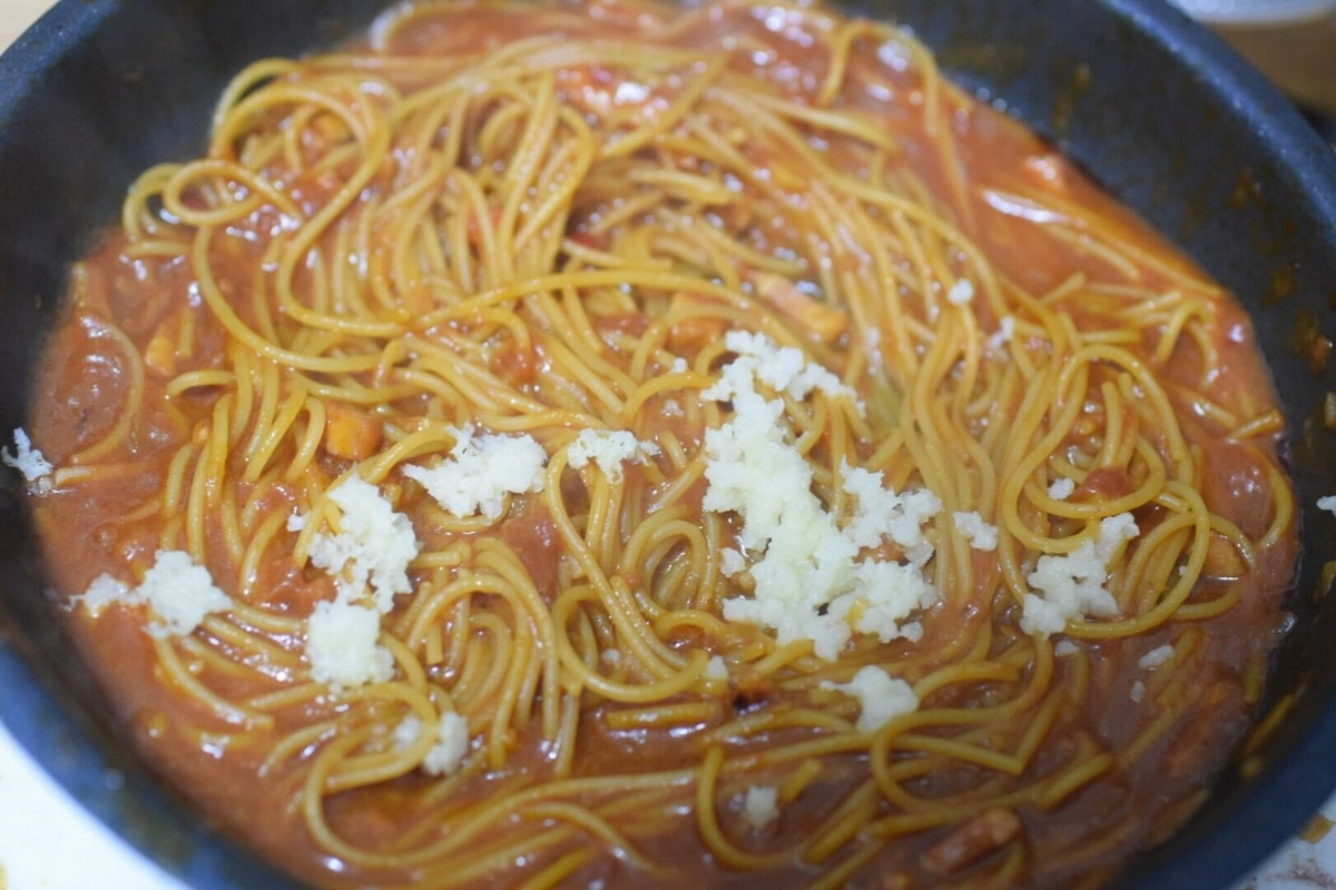 カプリチョーザのトマトとにんにくのスパゲティ