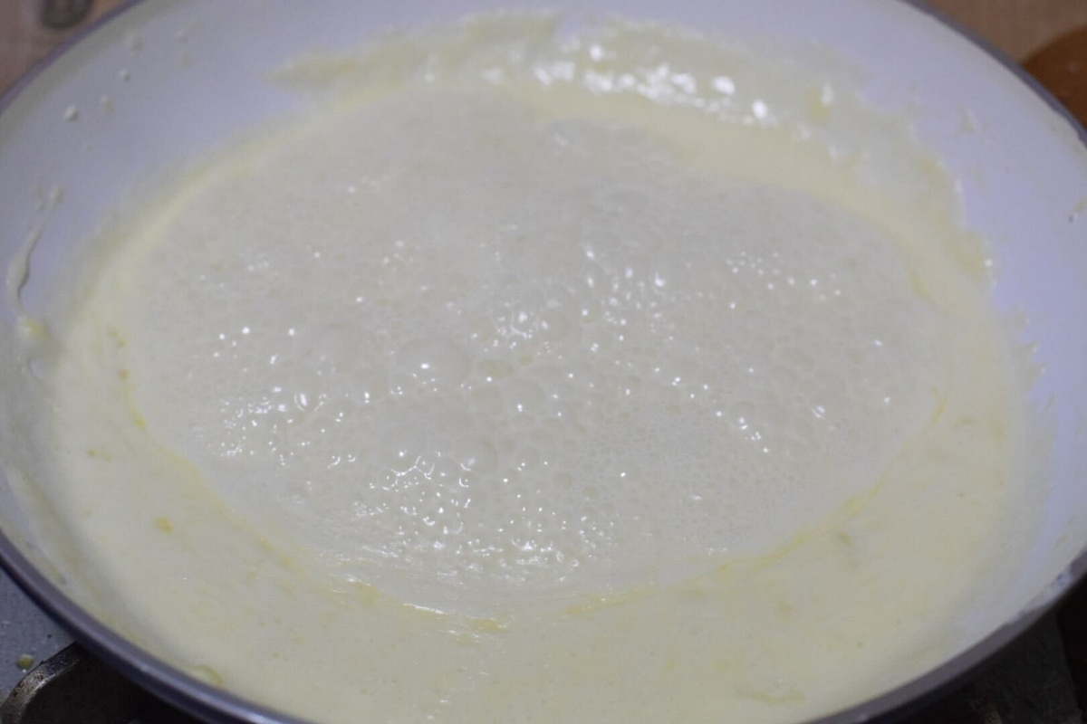 レモンクリームパスタ