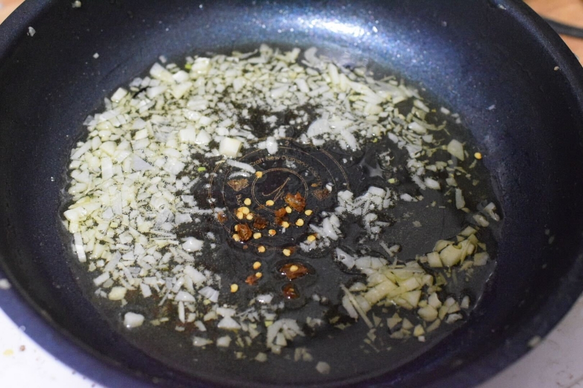 永谷園のお茶漬けパスタ（ペペロンチーノ）