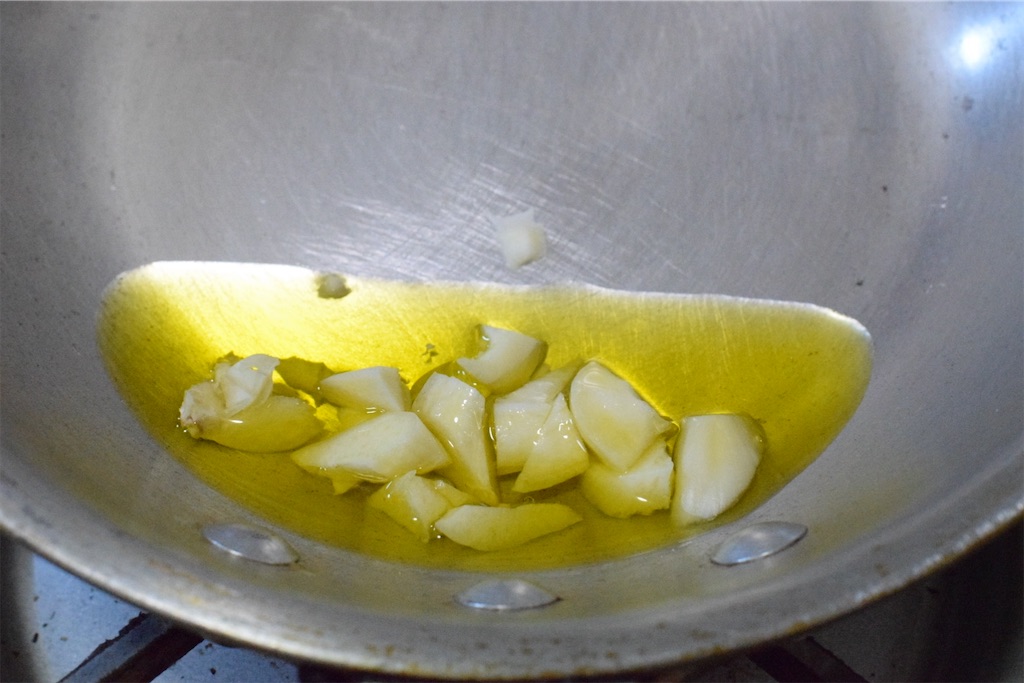 タケノコと青唐辛子のペペロンチーノのレシピ