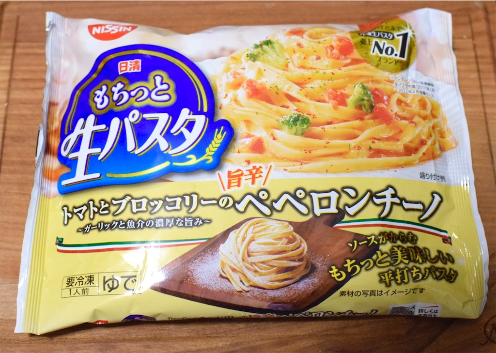 日清もちっと生パスタ,ペペロンチーノ