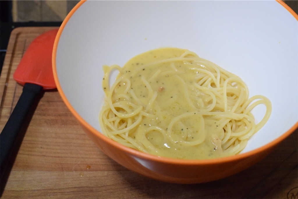 LA BETTOLA（落合務シェフ）のパスタソース,カルボナーラ