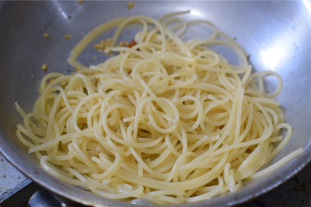 タイムのペペロンチーノのレシピ