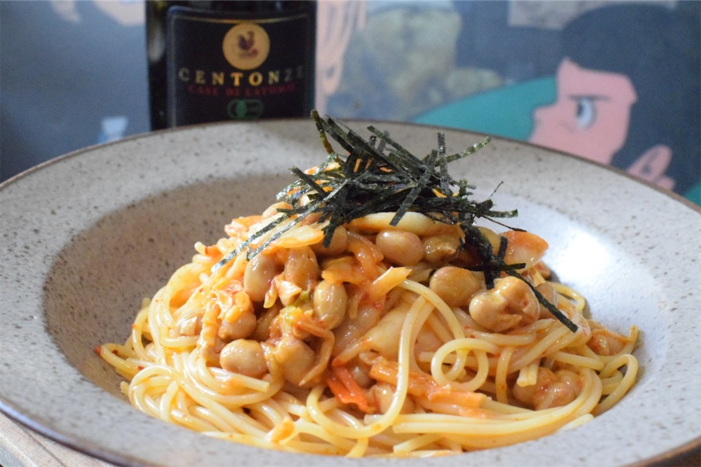 納豆キムチパスタ（ノーパン）