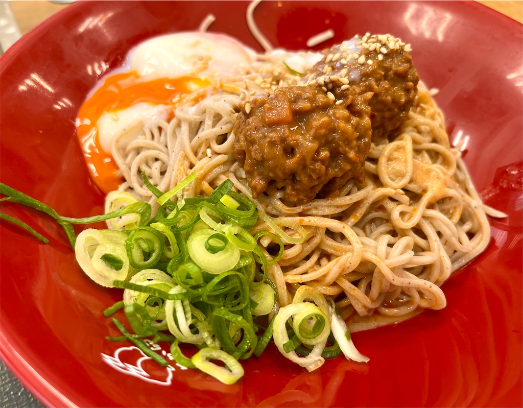なか卯の冷やし坦々そば