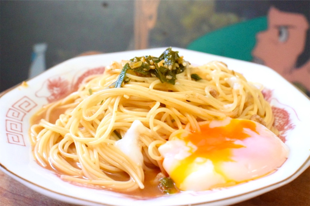 冷やし坦々パスタ〜なか卯の白日スパゲティ