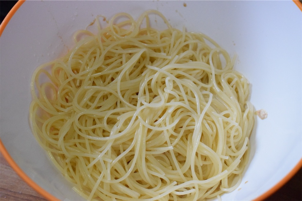 大葉とツナ缶の冷製パスタのレシピ
