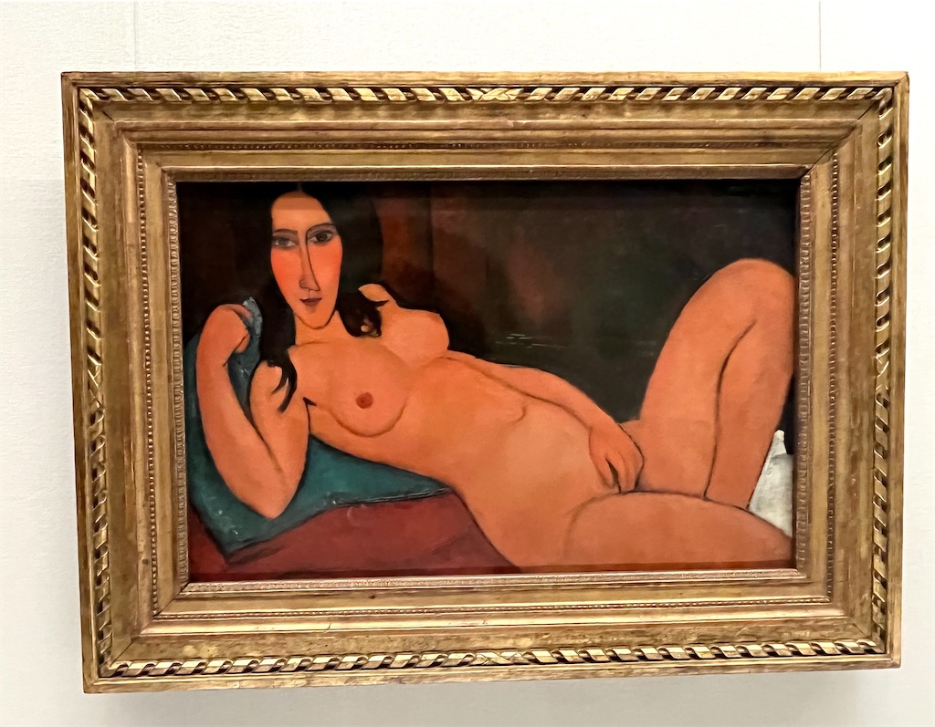アメデオ・モディリアーニ 《髪をほどいた横たわる裸婦》 1917年
