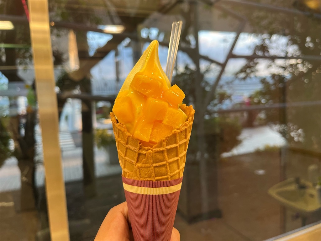 宮崎空港メシ（宮崎ブーゲンビリア空港）グルメ,ソフトクリーム
