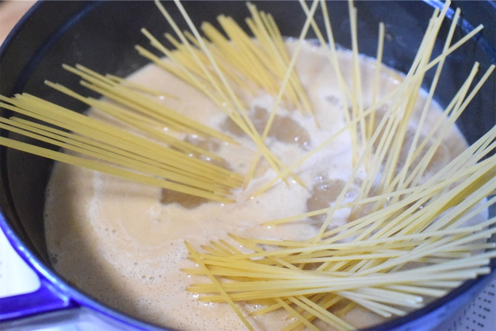 天下一品京都鶏白湯スープパスタのレシピ