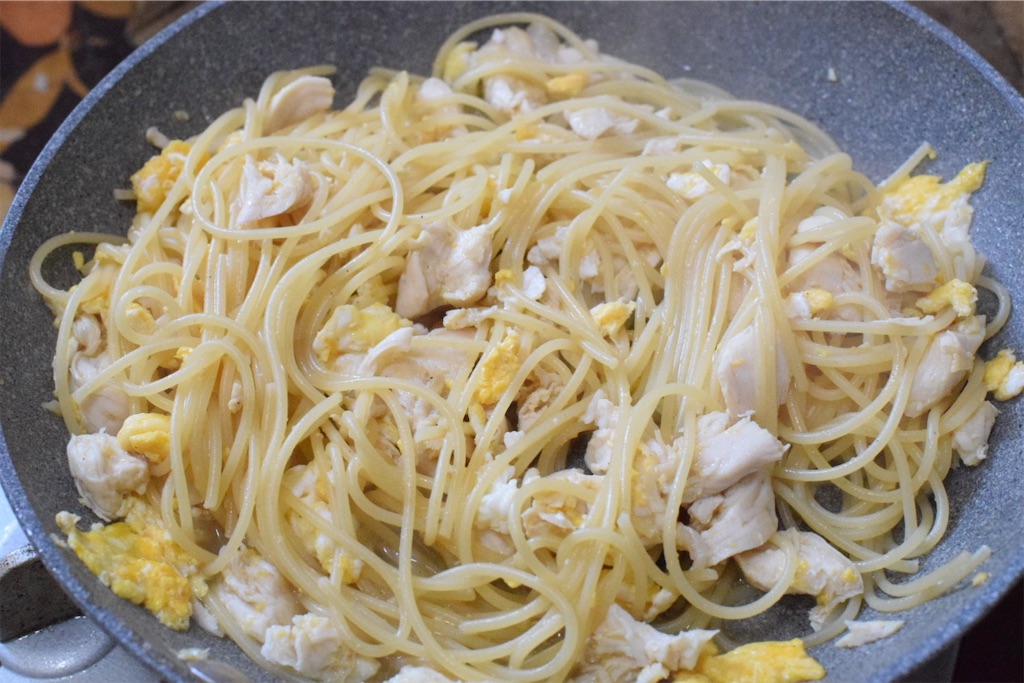 鶏ささみポヴェレッロ（貧乏人のパスタ）のレシピ